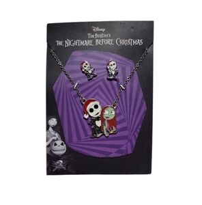 Disney Nightmare Before Christmas Necklace and Earring Set